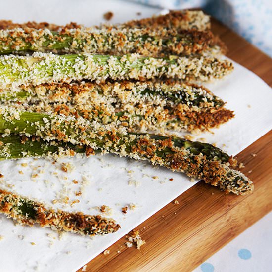 Crispy cheesy Asparagus Fries