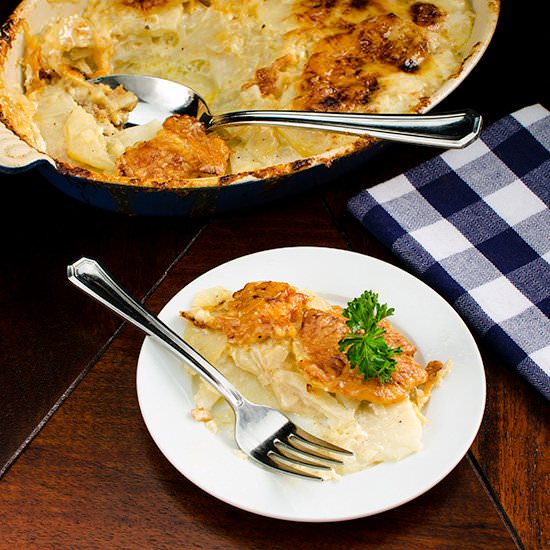 Celery Root and Potato Gratin