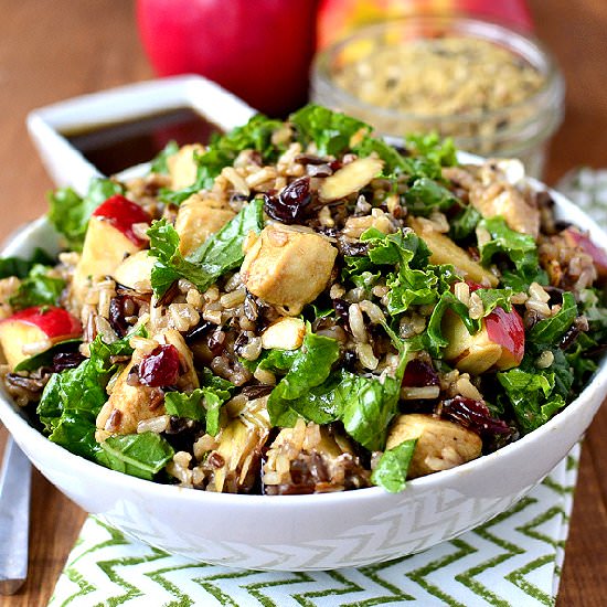 Kale and Wild Rice Bowls