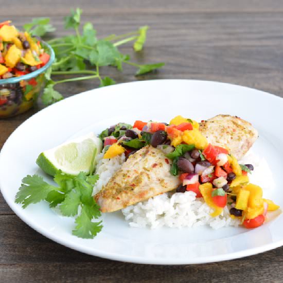 Tilapia with Mango Salsa