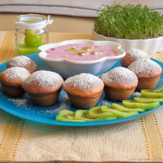 Amaranth Yeast Coffee Muffins