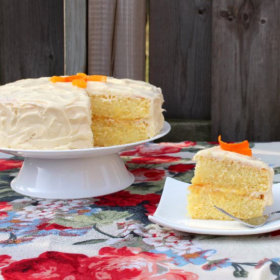 Orange Chiffon Layer Cake