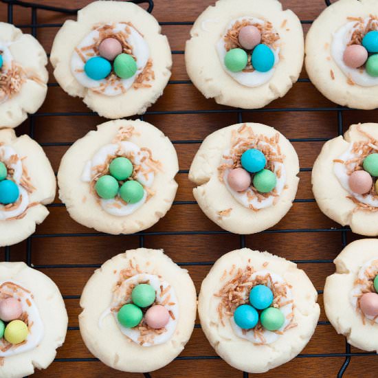 Shortbread Nest Cookies
