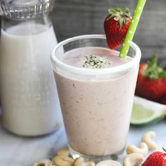 Strawberry, Coconut & Lime Smoothie