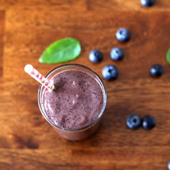 Blueberry Basil Smoothie