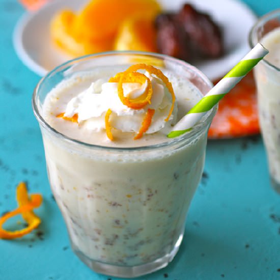 Creamy Orange Date Shake