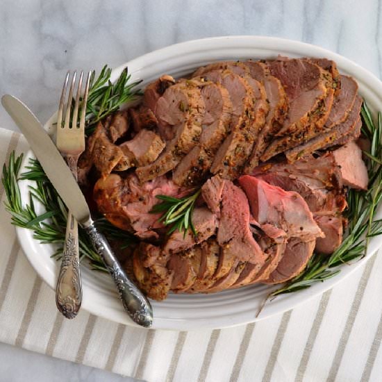 Rosemary Lemon Leg of Lamb