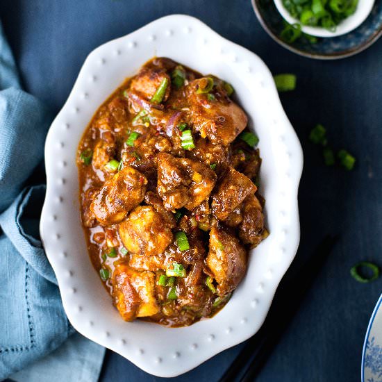 Chicken in Hot Garlic Sauce