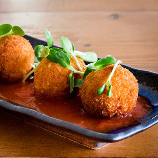 Cheesy Sweet Potato Croquettes