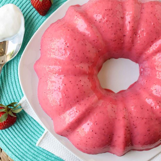 Creamy Strawberry Banana Jello