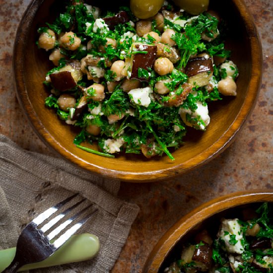 Mediterranean Eggplant Chickpeas