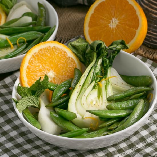 Baby Bok Choy en Papillote