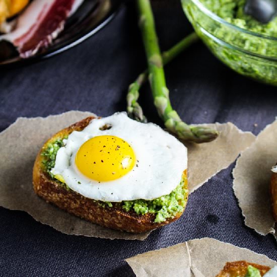 Quail Egg Toasts