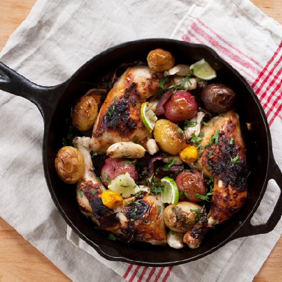 Skillet Sticky Chicken