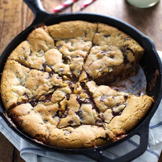 Deep Dish Chocolate Chip Cookies