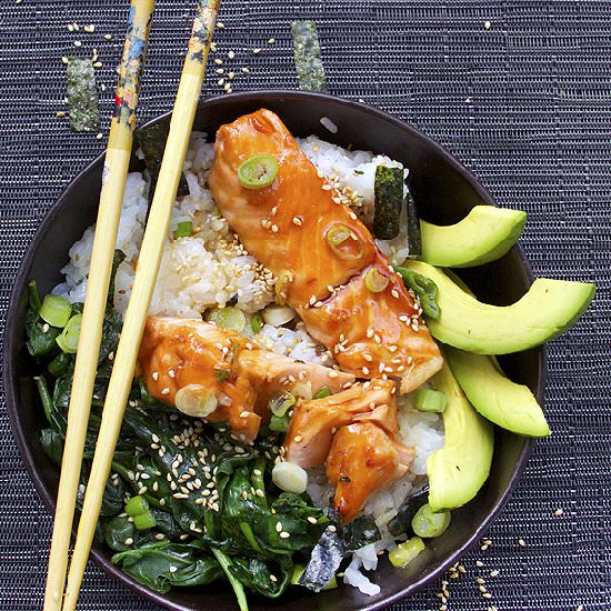 Teriyaki Salmon Rice Bowl