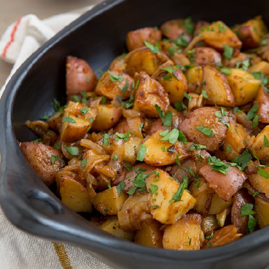 Smoky Braised Potatoes