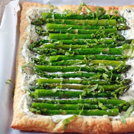 Asparagus Cream Cheese Tart