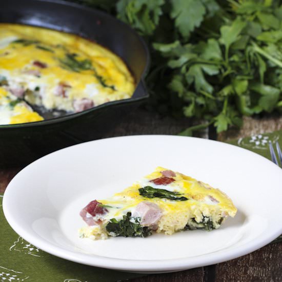 Ham & Spinach Frittata