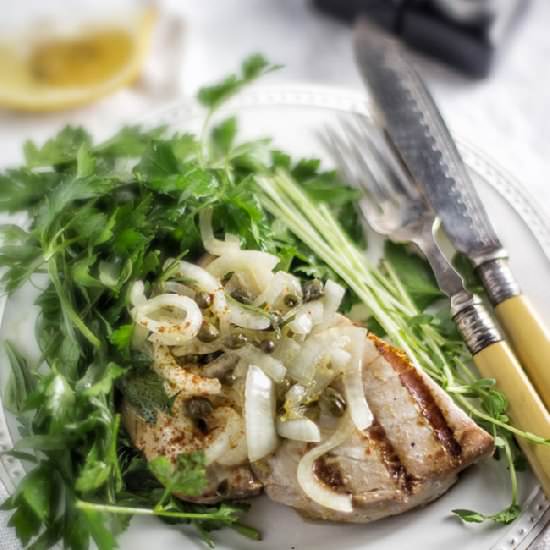 Grilled Swordfish with Parsley Herb