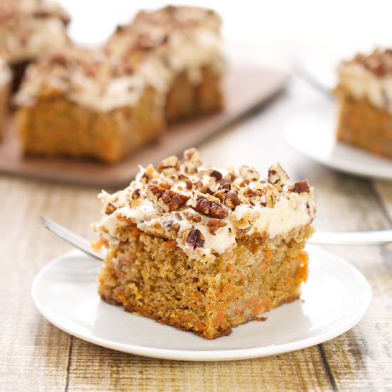Carrot Cake Poke Cake
