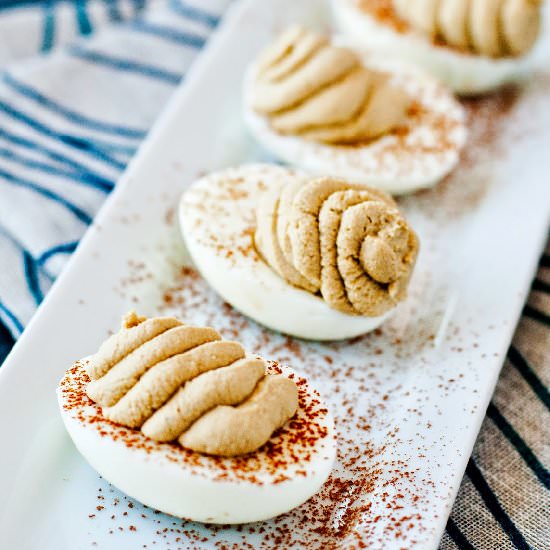 Sweet Tiramisu Deviled Eggs