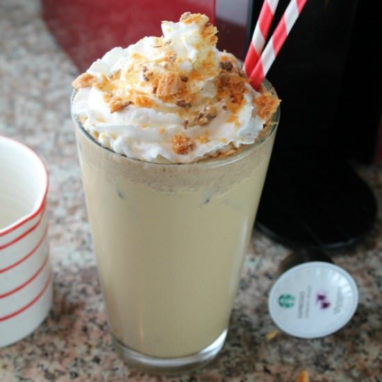 Butterfinger Iced Latte