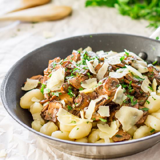 Gnocchi with Mushroom Ragu