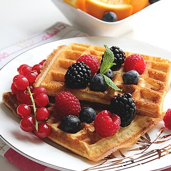 Orange Waffles