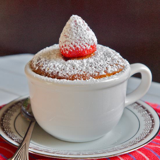 Strawberry Chocolate Teacup Cake