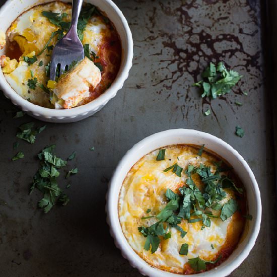 Salsa Baked Eggs