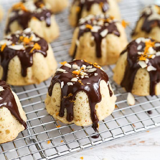Mini Almond Bundt Cakes