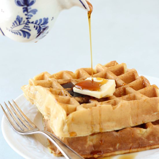 Lazy Sunday Buttermilk Waffles