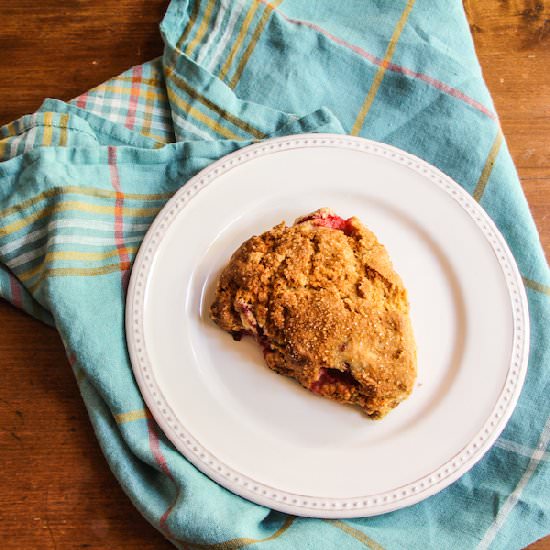 Strawberry, Lemon and Ginger Scones