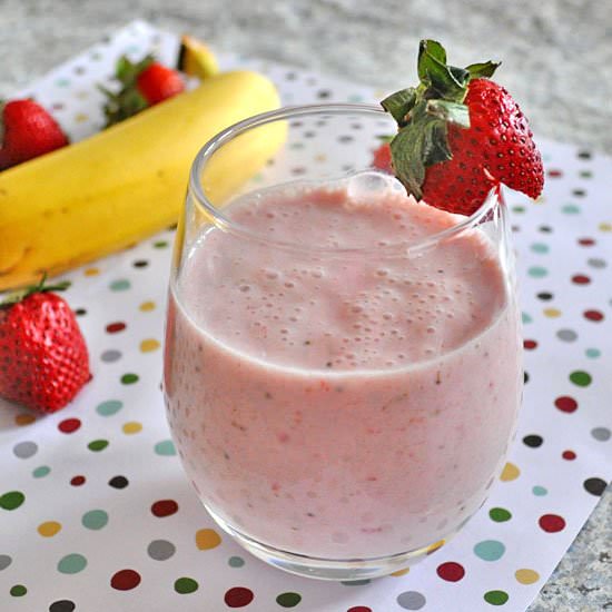 Strawberry Banana Yogurt Smoothie