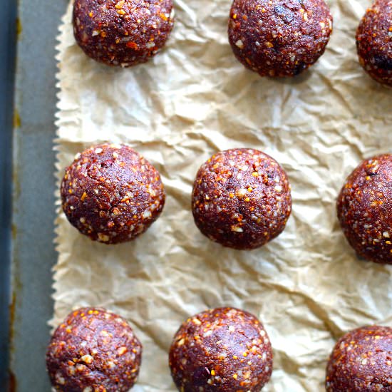Raw Cacao, Orange & Fig Energy Ball