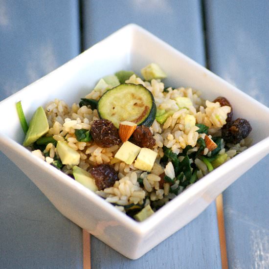Avocado, Almond & Raisin Brown Rice