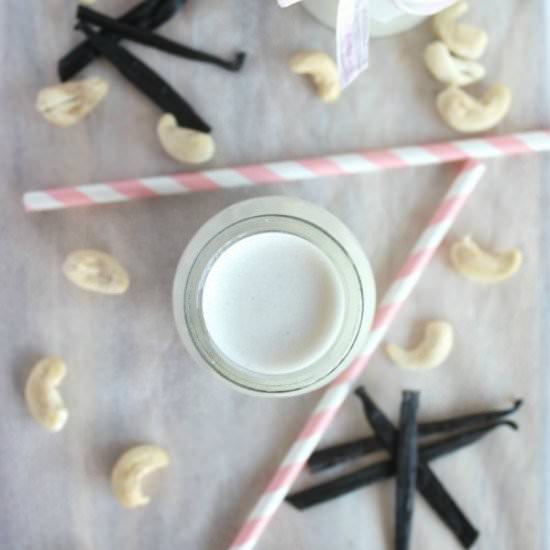 Homemade Vanilla Cashew Milk