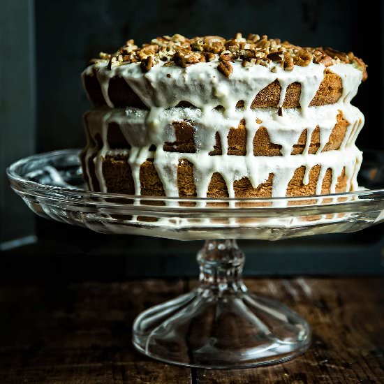Pecan Coconut Cream Cake