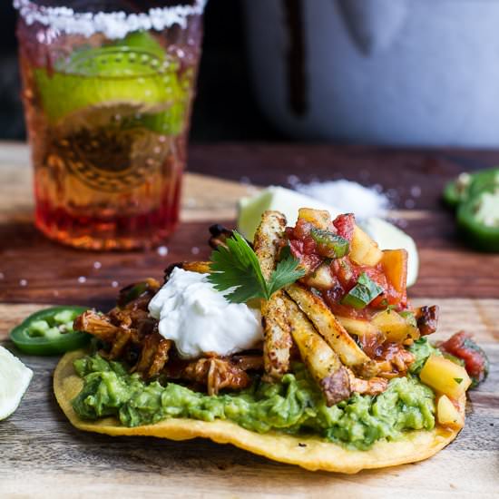 Margarita Chicken Tostadas