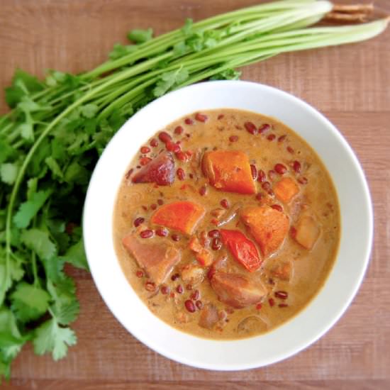 Sweet Potato and Mung Bean Curry