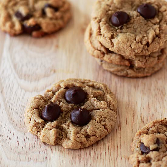 Flourless Chocolate Chip Cookies
