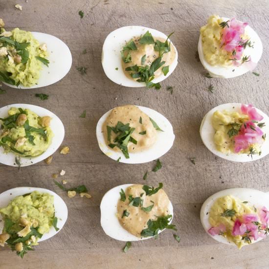 Deviled Eggs 3 Ways