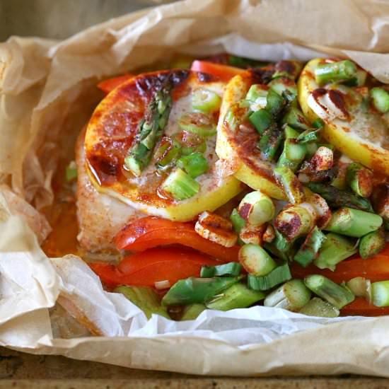 Mahi Mahi En Papillote