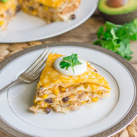 Southwestern Chicken Taco Pie