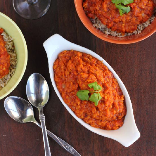 Spiced Tomato Red Lentils