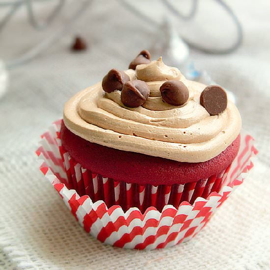 Stuffed Red Velvet Cupcakes