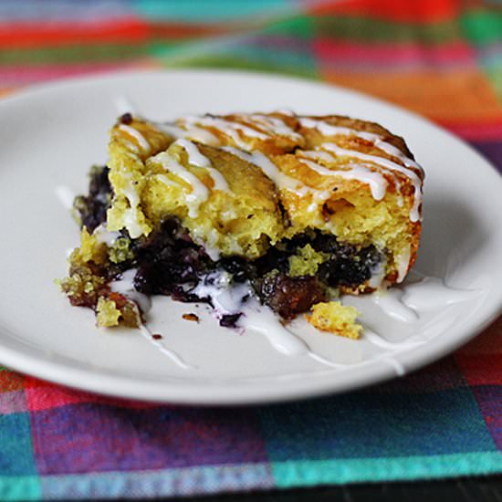 Glazed Lemon Blueberry Cake