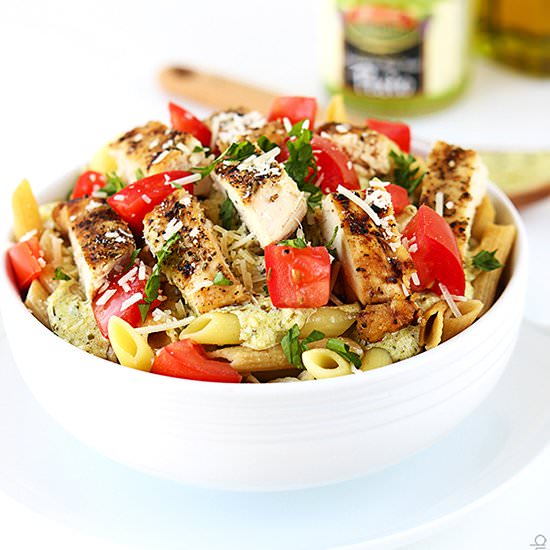 Creamy Pesto Chicken Penne