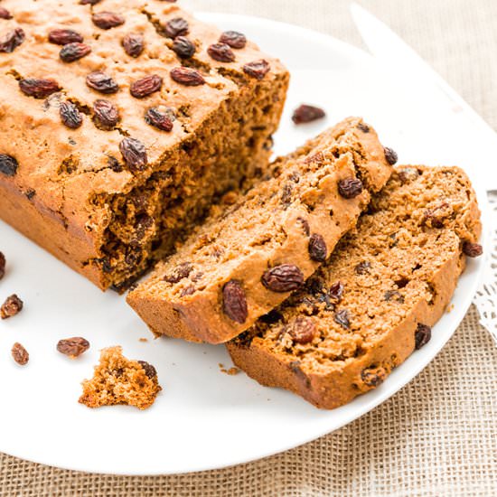 Raisin Cinnamon Whole Wheat Bread